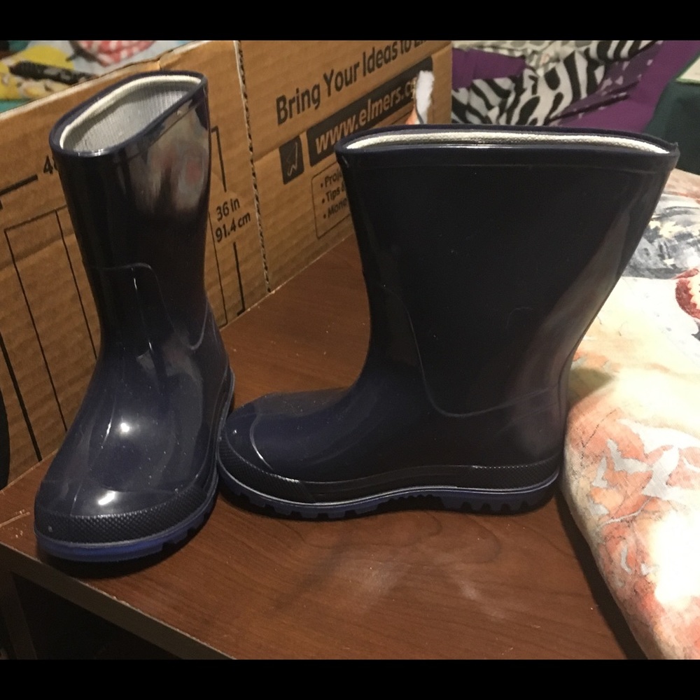 Toddlers Blue 5/6 Rain/Snow Boots